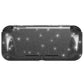 PlayVital Clear Glitter Silver Hard Protective Case for Nintendo Switch Lite, Glossy Ergonomic Hard Grip Cover with Screen Protector & Thumb Grips & Button Caps PlayVital