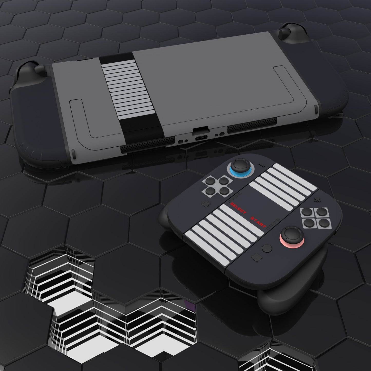 PlayVital Custom Full Set Protective Skin Decal for Nintendo Switch 2 (2025) Console & Joycon - Classics NES Style PlayVital