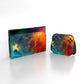 PlayVital Custom Full Set Protective Skin Decal for Nintendo Switch 2 (2025) Console & Joycon - Orange Star Universe PlayVital