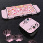 PlayVital Custom Magic Wings Full Set Protective Skin Decal for Nintendo Switch 2 (2025) Console & Joycon - Pink PlayVital