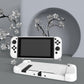 PlayVital Customized Dockable Hard Shell Protective Case for Nintendo Switch Console - White PlayVital