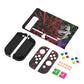 PlayVital Customized Dockable Hard Shell Protective Case with Colorful ABXY Direction Button Caps for Nintendo Switch Console - Clown Hahaha PlayVital