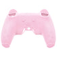 PlayVital Cute Bear Controller Silicone Case with Thumb Grips for PS5 Wireless Controller, Compatible with Charging Station - Pink & Yellow - UYBPFP002 PlayVital
