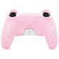 PlayVital Cute Bear Controller Silicone Case with Thumb Grips for PS5 Wireless Controller, Compatible with Charging Station - Pink & Yellow - UYBPFP002 PlayVital