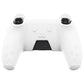 PlayVital Cute Bear Controller Silicone Case with Thumb Grips for PS5 Wireless Controller, Compatible with Charging Station - White & Pink - UYBPFP003 PlayVital