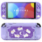 PlayVital Cute Cartoon Hard Protective Case for Nintendo Switch 2, Anti-scratch Kawaii Dockable Hard Case Shell for Switch 2 with Thumb Grip & Sticker & Button Caps - Celestial Rabbit Orbit PlayVital