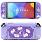 PlayVital Cute Cartoon Hard Protective Case for Nintendo Switch 2, Anti-scratch Kawaii Dockable Hard Case Shell for Switch 2 with Thumb Grip & Sticker & Button Caps - Celestial Rabbit Orbit PlayVital