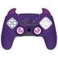 PlayVital Cute Demon Controller Silicone Case with Thumb Grips for PS5 Wireless Controller, Compatible with Charging Station - Purple - DEPFP002 PlayVital