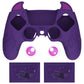PlayVital Cute Demon Controller Silicone Case with Thumb Grips for PS5 Wireless Controller, Compatible with Charging Station - Purple - DEPFP002 PlayVital