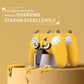 PlayVital Cute Demon Controller Silicone Case with Thumb Grips for PS5 Wireless Controller, Compatible with Charging Station - Yellow - DEPFP006 PlayVital