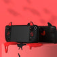 PlayVital Cute Demon Protective Case with Thumb Grip Caps & Trackpads Stickers & Back Button Enhancement Set for Steam Deck LCD & OLED - Black