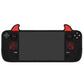 PlayVital Cute Demon Protective Case with Thumb Grip Caps & Trackpads Stickers & Back Button Enhancement Set for Steam Deck LCD & OLED - Black