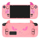 PlayVital Cute Demon Protective Case with Thumb Grips Caps for Steam Deck LCD & OLED - Pink PlayVital