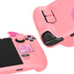 PlayVital Cute Demon Protective Case with Thumb Grips Caps for Steam Deck LCD & OLED - Pink PlayVital