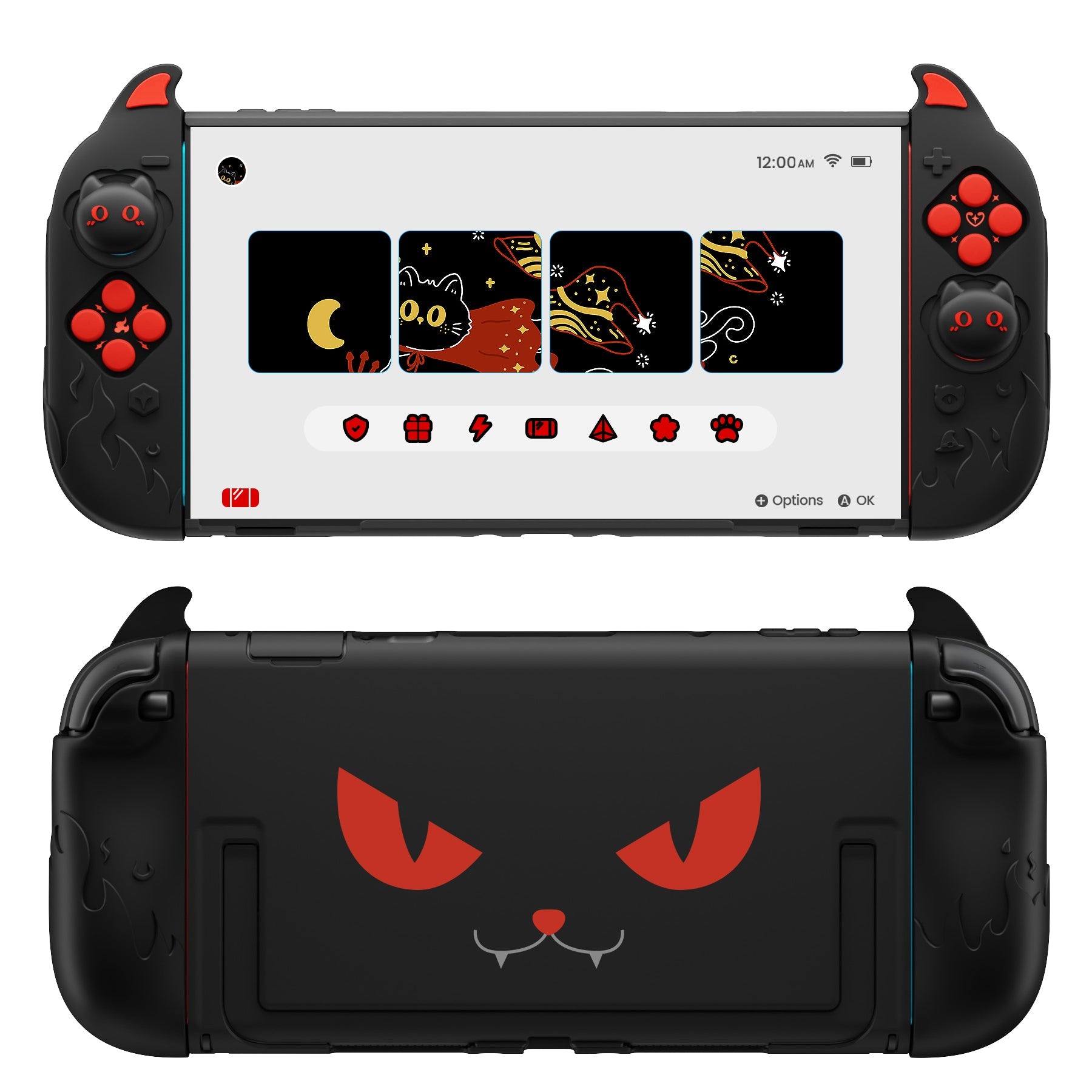 PlayVital Cute Demon Protective Shell for Nintendo Switch 2, Kawaii An