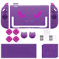 PlayVital Cute Demon Protective Shell for Nintendo Switch 2, Kawaii Anti-Slip Dockable Hard Case for Nintendo Switch 2 with Thumb Grips & Sticker - Purple PlayVital