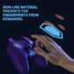 PlayVital Cute Demon Silicone Case with Touch Pad Sticker & Thumb Grip Caps for PS5 Edge Controller - Purple PlayVital