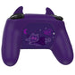 PlayVital Cute Demon Silicone Grip Cover with Thumb Grips and Stickers for Nintendo Switch Pro Controller - Purple PlayVital