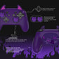 PlayVital Cute Demon Silicone Grip Cover with Thumb Grips and Stickers for Nintendo Switch Pro Controller - Purple PlayVital