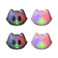 PlayVital Cute Illuminated LED Thumbstick Grips for Steam Deck OLED & LCD, Joystick Caps Thumb Grips for Steam Deck Accessories - Moonlight Cat PlayVital