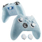PlayVital Cute Ocean Whisper Series Silicone Cover for Xbox Series X/S Controller, Semi-Clear Silicone Skin Grip for Xbox Core Wireless Controller with Thumb Grip & Sticker - Mint Blue PlayVital