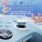 PlayVital Cute Ocean Whisper Series Silicone Cover for Xbox Series X/S Controller, Semi-Clear Silicone Skin Grip for Xbox Core Wireless Controller with Thumb Grip & Sticker - Mint Blue PlayVital