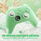 PlayVital Cute Ocean Whisper Series Silicone Cover for Xbox Series X/S Controller, Semi-Clear Silicone Skin Grip for Xbox Core Wireless Controller with Thumb Grip & Sticker - Pastel Green PlayVital