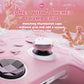 PlayVital Cute Ocean Whisper Series Silicone Cover for Xbox Series X/S Controller, Semi-Clear Silicone Skin Grip for Xbox Core Wireless Controller with Thumb Grip & Sticker - Peach Pink PlayVital