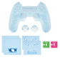 PlayVital Cute Ocean Whisper Series with Thumb Grip & Sticker Semi-Clear Silicone Case for PS5 Controller, Charging Station Compatible - Mint Blue PlayVital