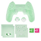 PlayVital Cute Ocean Whisper Series with Thumb Grip & Sticker Semi-Clear Silicone Case for PS5 Controller, Charging Station Compatible - Pastel Green PlayVital