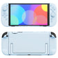 PlayVital Cute Solid-Color Dockable Hard Protective Case for Nintendo Switch 2 with Thumb Grip & Sticker & Button Caps - Heaven Blue PlayVital