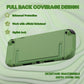PlayVital Cute Solid-Color Dockable Hard Protective Case for Nintendo Switch 2 with Thumb Grip & Sticker & Button Caps - Matcha Green PlayVital