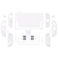 PlayVital Cute Solid-Color Dockable Hard Protective Case for Nintendo Switch 2 with Thumb Grip & Sticker & Button Caps - White PlayVital