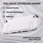 PlayVital Cute Solid-Color Dockable Hard Protective Case for Nintendo Switch 2 with Thumb Grip & Sticker & Button Caps - White PlayVital