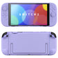 PlayVital Cute Solid-color Dockable Hard Protective Case for Nintendo Switch 2 with Thumb Grip & Sticker & Button Caps - Light Violet PlayVital