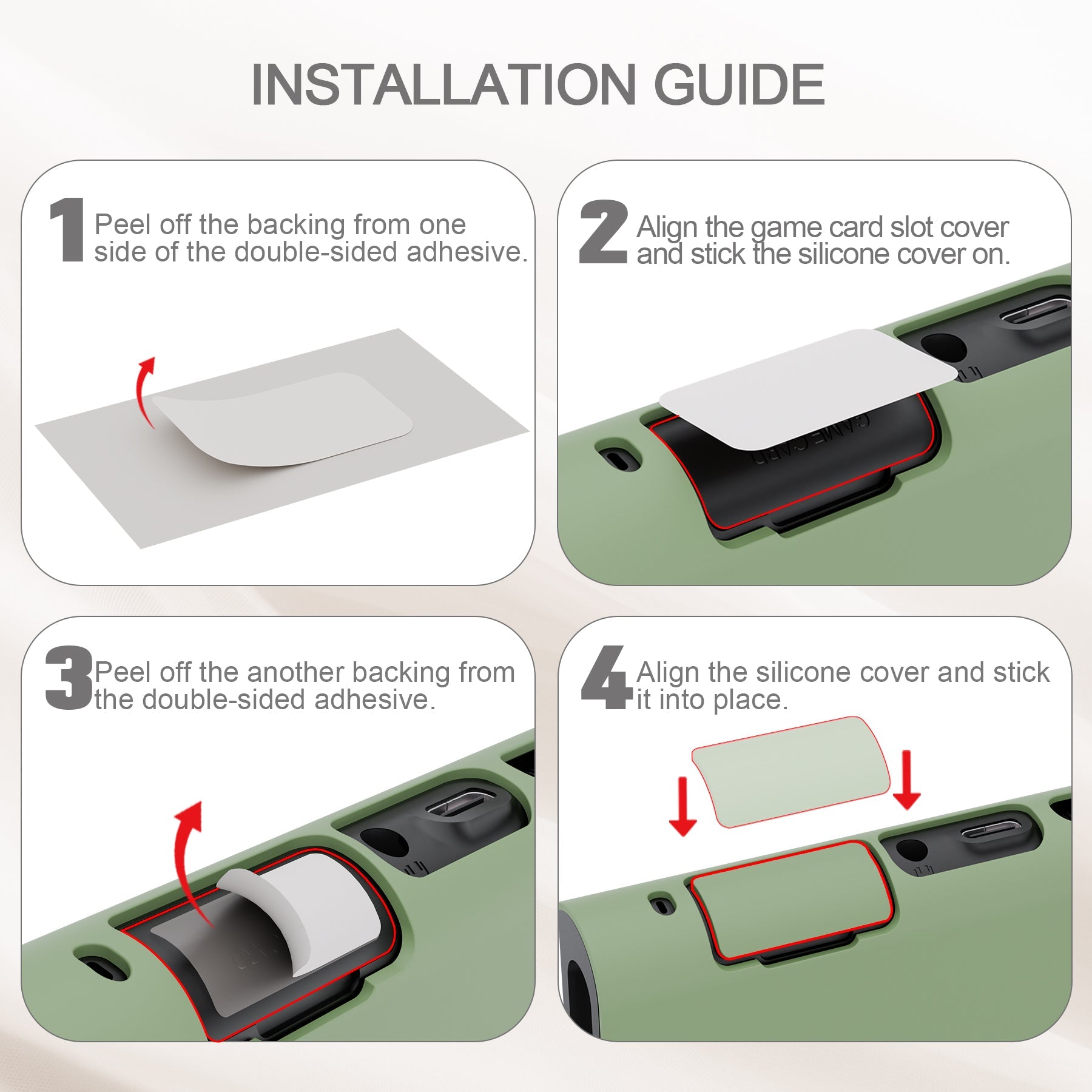 PlayVital Cute Solid-color Dockable Hard Protective Case for Nintendo Switch 2 with Thumb Grip & Sticker & Button Caps - Matcha Green PlayVital