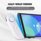PlayVital Cute Solid-color Dockable Hard Protective Case for Nintendo Switch 2 with Thumb Grip & Sticker & Button Caps - White PlayVital