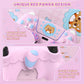 PlayVital Cute Spring Lesser Panda Silicone Cover with Joystick Cap and Sticker for PS5 Controller, Compatible with Charging Station - Cotton Candy Pink PlayVital
