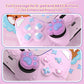 PlayVital Cute Spring Lesser Panda Silicone Cover with Joystick Cap and Sticker for PS5 Controller, Compatible with Charging Station - Cotton Candy Pink PlayVital