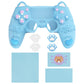PlayVital Cute Spring Lesser Panda Silicone Cover with Joystick Cap and Sticker for PS5 Controller, Compatible with Charging Station - Heaven Blue PlayVital