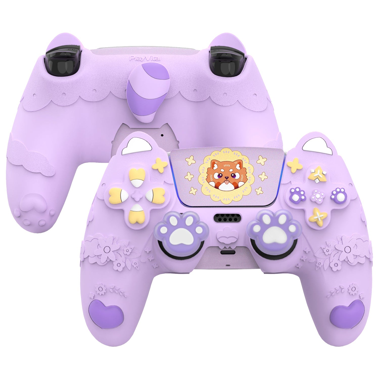 For PS5 Spring Lesser Panda Silicone Case