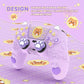 PlayVital Cute Spring Lesser Panda Silicone Cover with Joystick Cap and Sticker for PS5 Controller, Compatible with Charging Station - Taro Purple PlayVital