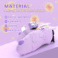 PlayVital Cute Spring Lesser Panda Silicone Cover with Joystick Cap and Sticker for PS5 Controller, Compatible with Charging Station - Taro Purple PlayVital