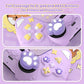 PlayVital Cute Spring Lesser Panda Silicone Cover with Joystick Cap and Sticker for PS5 Controller, Compatible with Charging Station - Taro Purple PlayVital