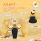 PlayVital Cute Spring Lesser Panda Silicone Cover with Joystick Cap and Sticker for PS5 Controller, Compatible with Charging Station - Warm Yellow PlayVital