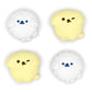 PlayVital Cute Thumb Grip Caps for PS5 & PS4 & Xbox Series X/S & Switch Pro Controller - Fluffy & Winky Pups PlayVital