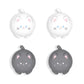 PlayVital Cute Thumb Grip Caps for ROG Ally, Silicone Joystick Caps Thumbsticks Grips for ROG Ally Console - Cutie Kitty - TAURGM002 PlayVital