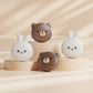 PlayVital Cute Thumb Grips for Steam Controller 2 (2026), 4-Pack Silicone Joystick Caps - Chubby Bear & Smiley Bunny PlayVital