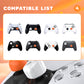 PlayVital Cute Universal Illuminated LED Thumbstick Grips for ps5 & ps4 & Xbox Series X/S & Xbox One & Switch Pro Controller - Spooky Ghost with Pumpkin PlayVital