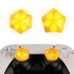 PlayVital Cute Universal Illuminated LED Thumbstick Grips for ps5 & ps4 & Xbox Series X/S & Xbox One & Switch Pro Controller - Stars PlayVital